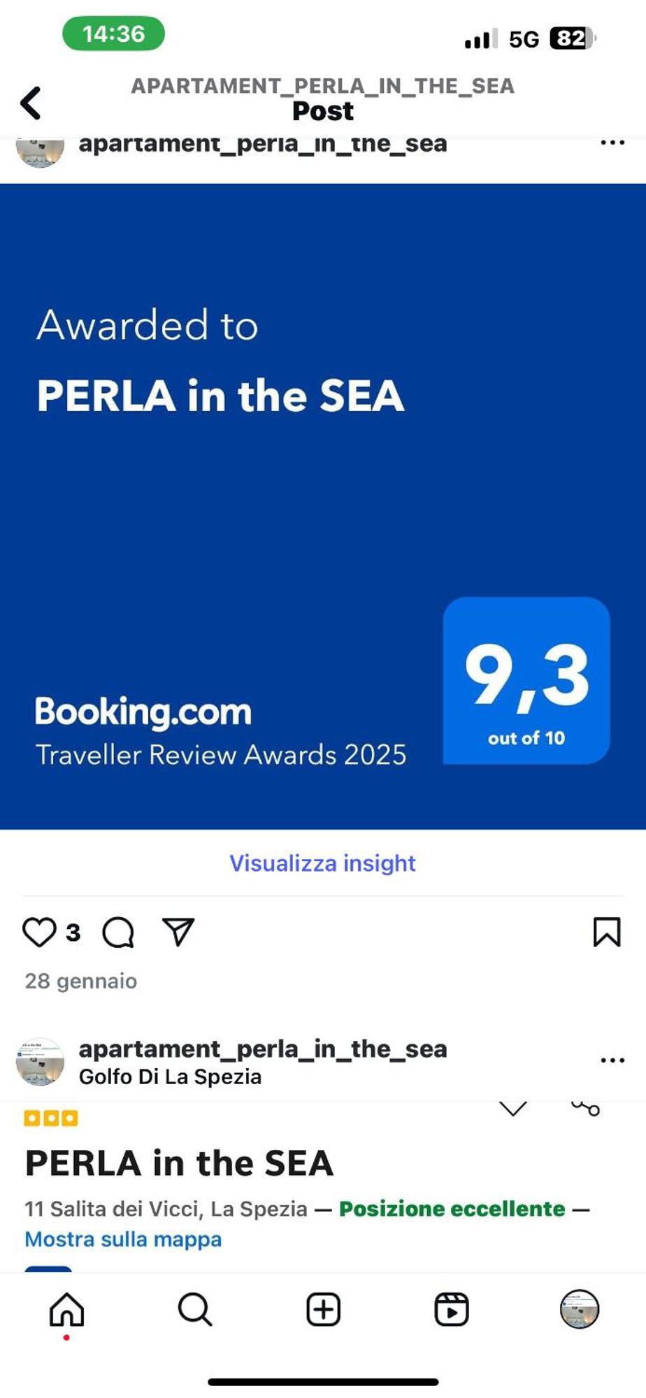 Perla In The Sea Leilighet La Spezia Eksteriør bilde